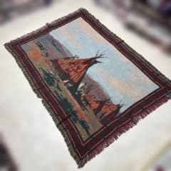 絵画風 インディアン マルチカバー ソファーカバー ラグ 123x175