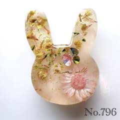 レジン ヘアゴム うさぎ ドライフラワー No.796 - メルカリ