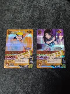 ナルティメットカードバトル 爆レア うずまきナルト うちはサスケ