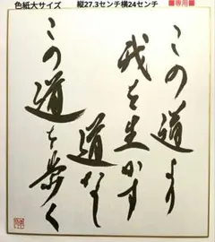 2026年最新】武者小路実篤 色紙 この道の人気アイテム - メルカリ