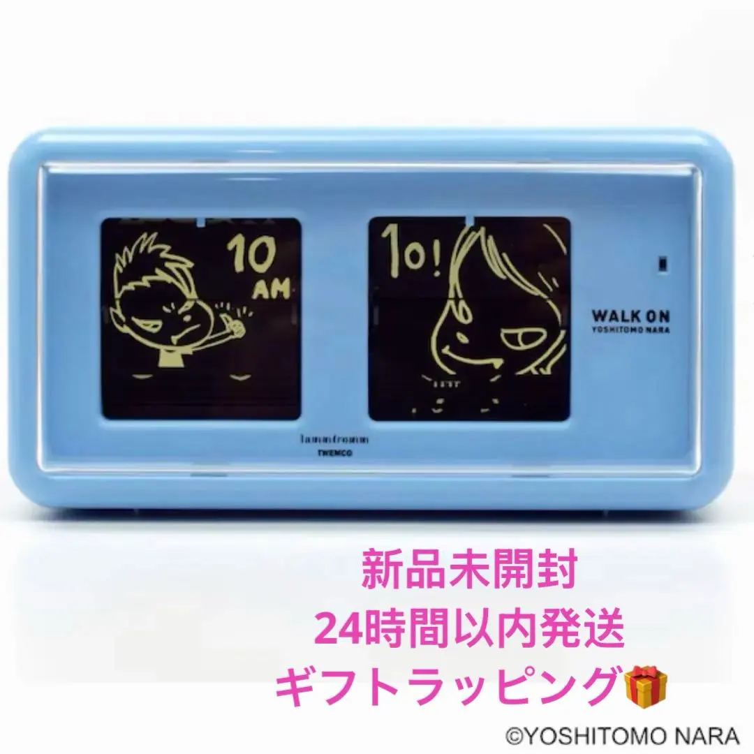 2026年最新】奈良美智 パタパタクロック [WALK ONブルー]の人気