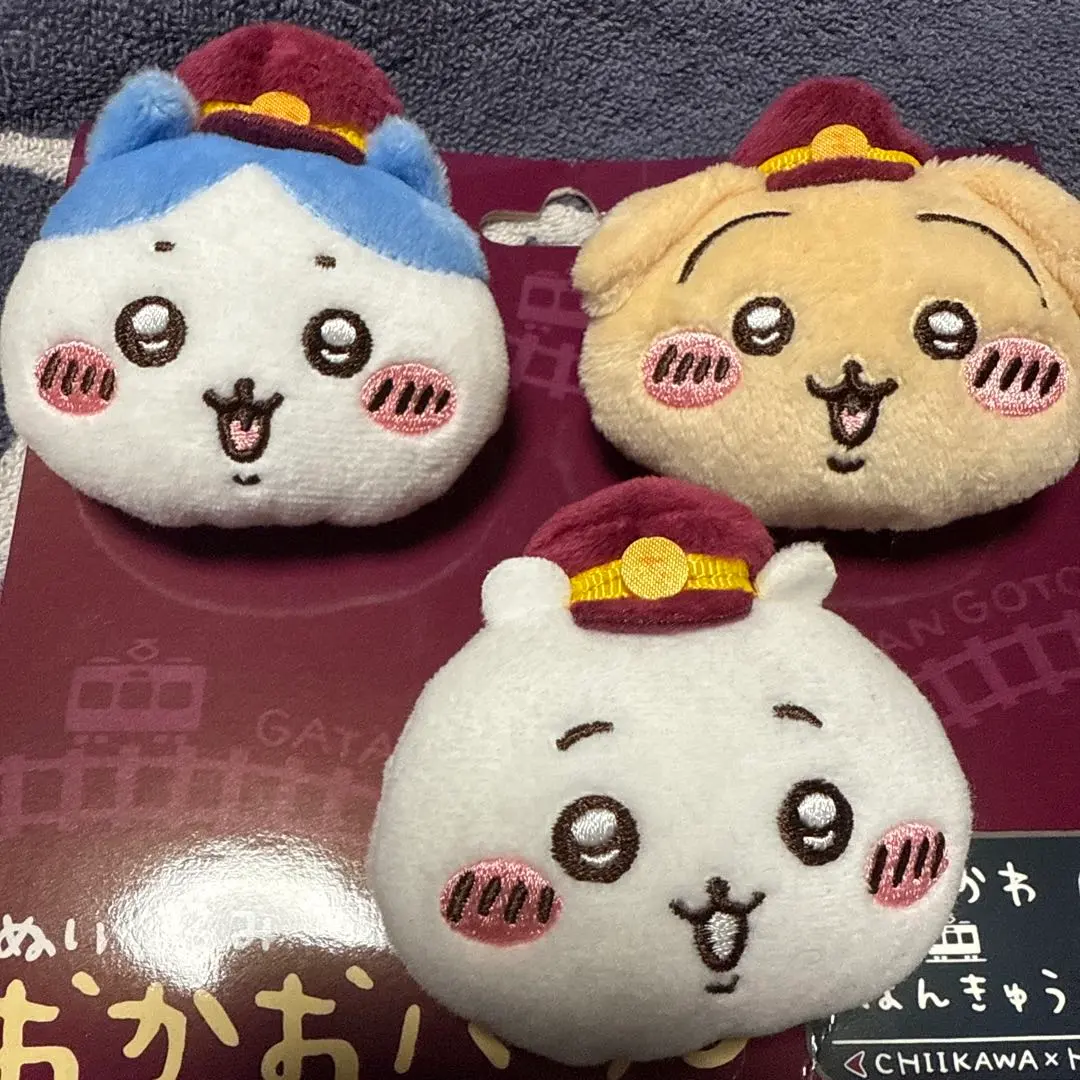 2026年最新】ちいかわ 阪急電車なぬいぐるみおかおバッジ3個セットの