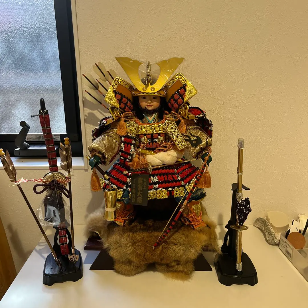 17代目秀月作童宝初陣大将8号オルゴール付