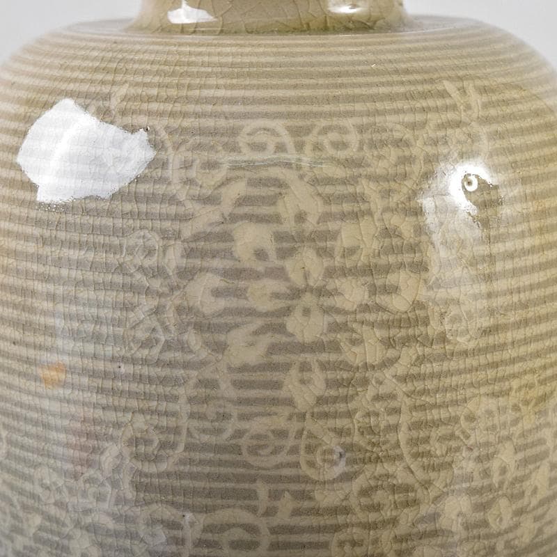 京焼 初代宮永東山作 青磁 花文 花瓶 共箱 C R8581 - メルカリ