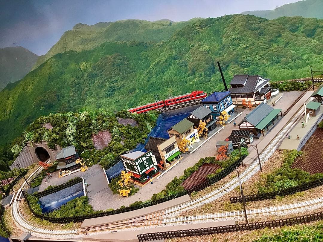 ジオラマ 90cm×60cm 昭和の田舎風景 Nゲージ 鉄道模型 - メルカリ