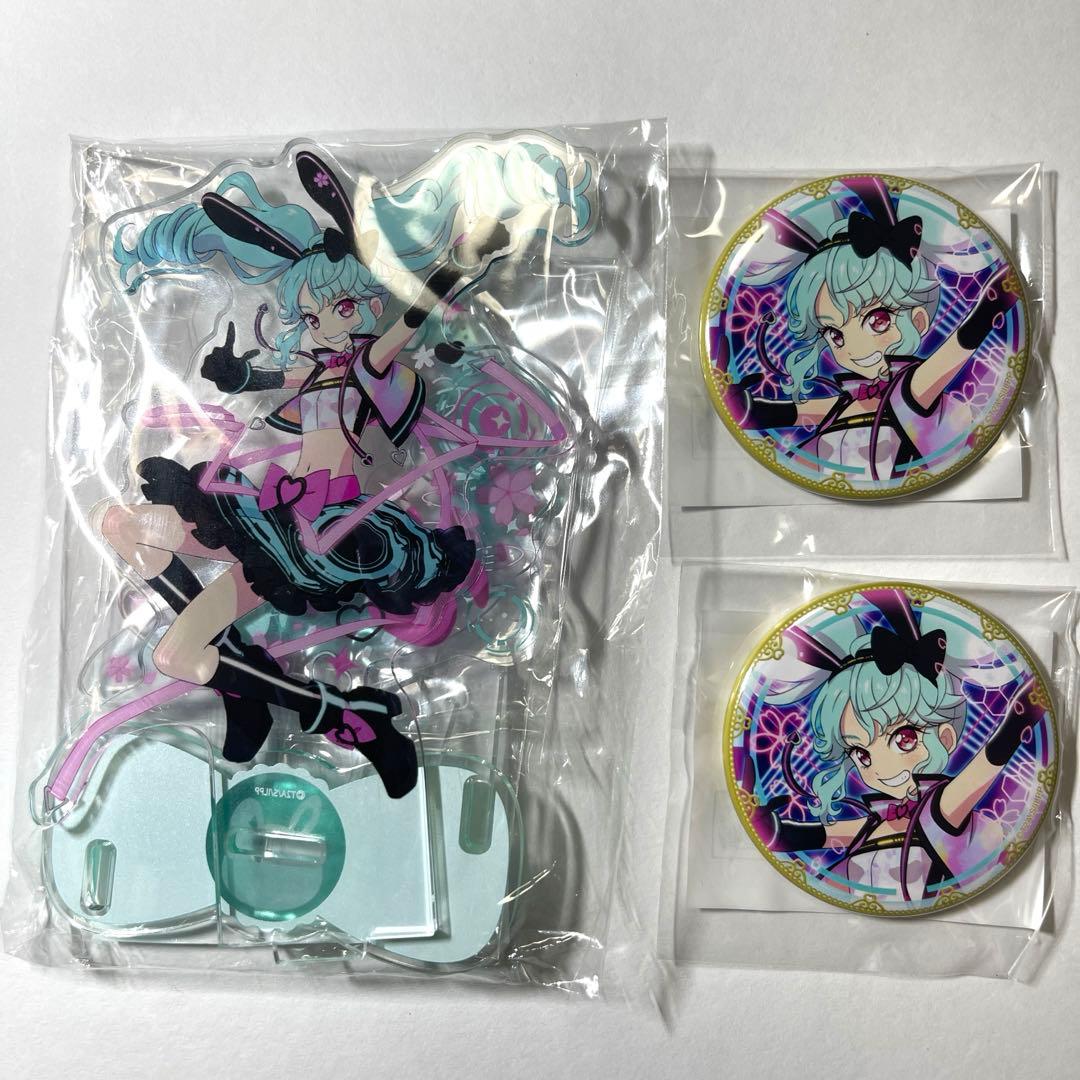 アイドルランド プリパラ まるくじ アクリルスタンド 缶バッジ あまり