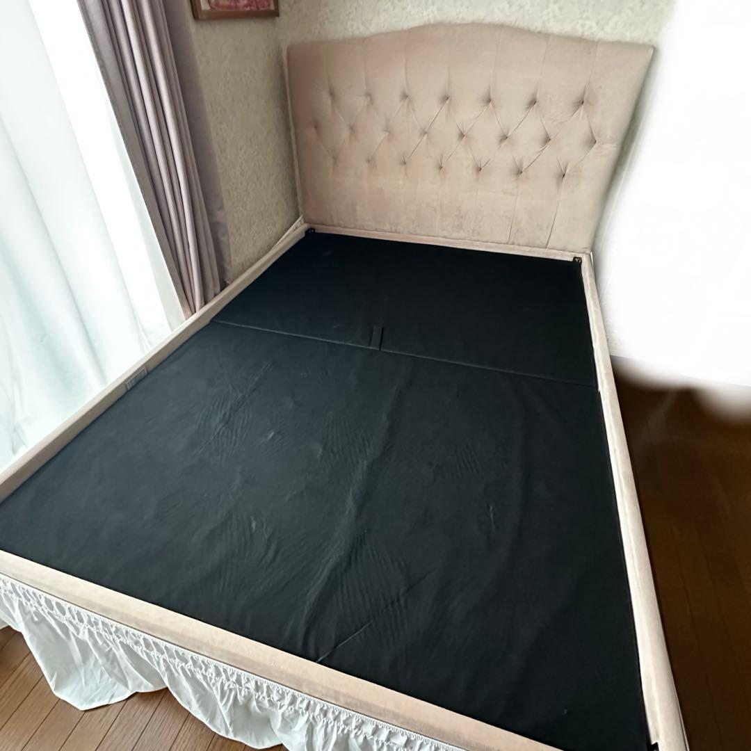 美品】Francfranc ダブルサイズ ベッドフレームのみ - メルカリ