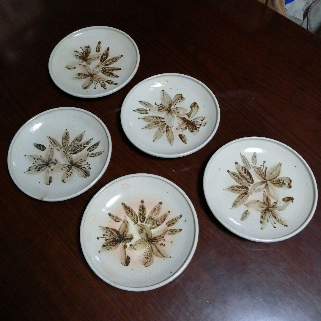 瀬戸焼　加藤華仙　鉄絵中皿　5枚 絵瀬戸赤絵6寸皿｜陶器｜喜多窯 霞仙 加藤裕重｜瀬戸焼｜和食器通販