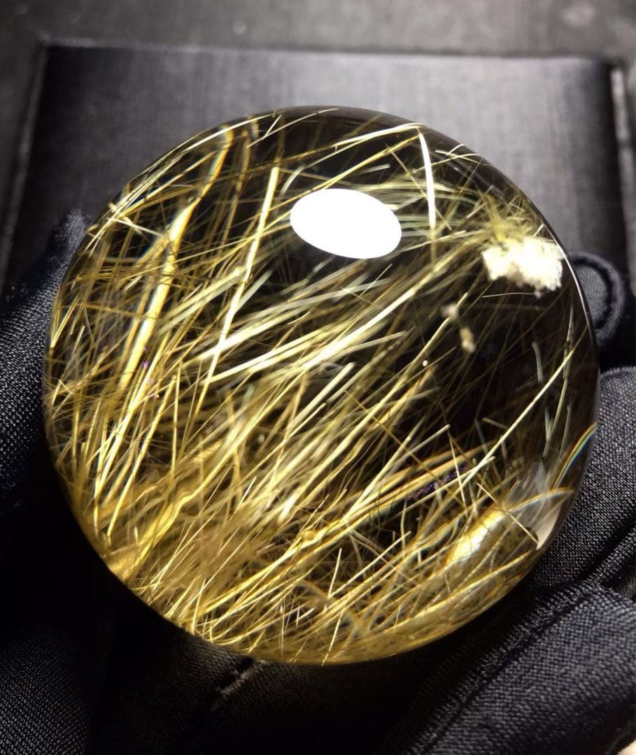 ⭐︎【天然】タイチンクオーツ 置物 47.4mm 146.7g