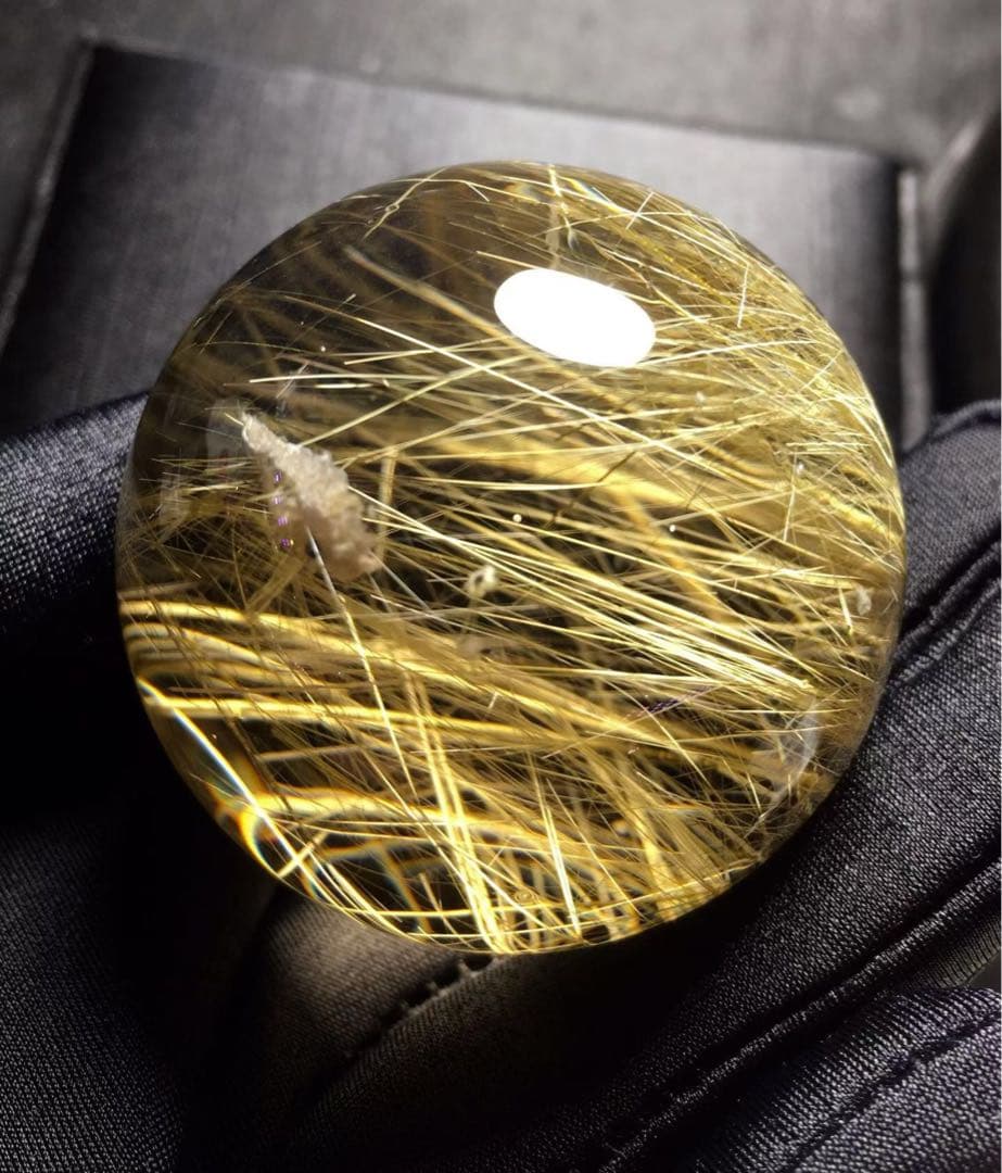 ⭐︎【天然】タイチンクオーツ 置物 47.4mm 146.7g