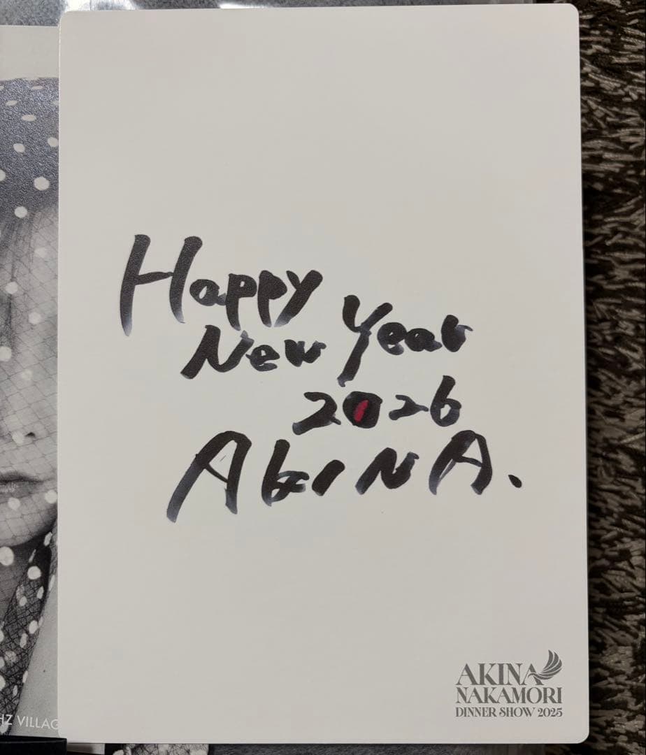 中森明菜 ディナーショー 2025 特典 レザー トートバッグ カードセット