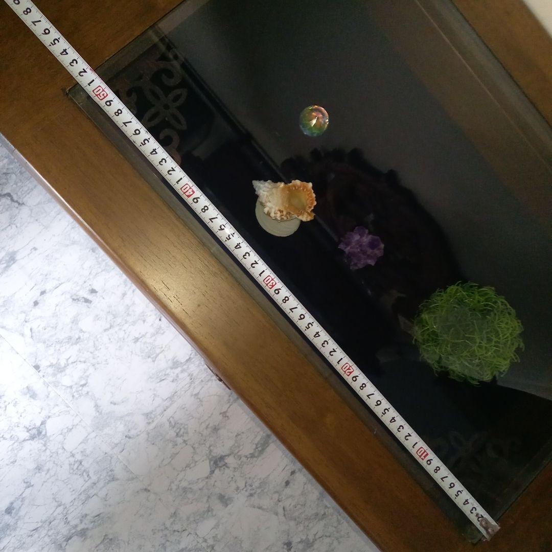 森のサーカス 株式会社 ガラス センターテーブル 引出付き