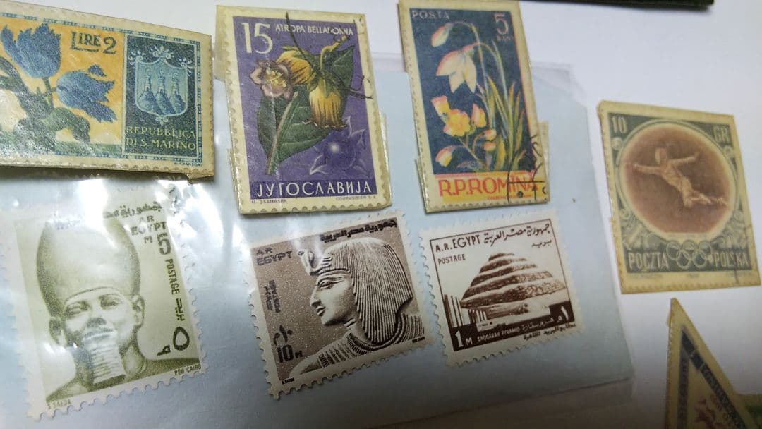 海外切手 世界一周 100枚以上 INDIA USSR SANMARINO