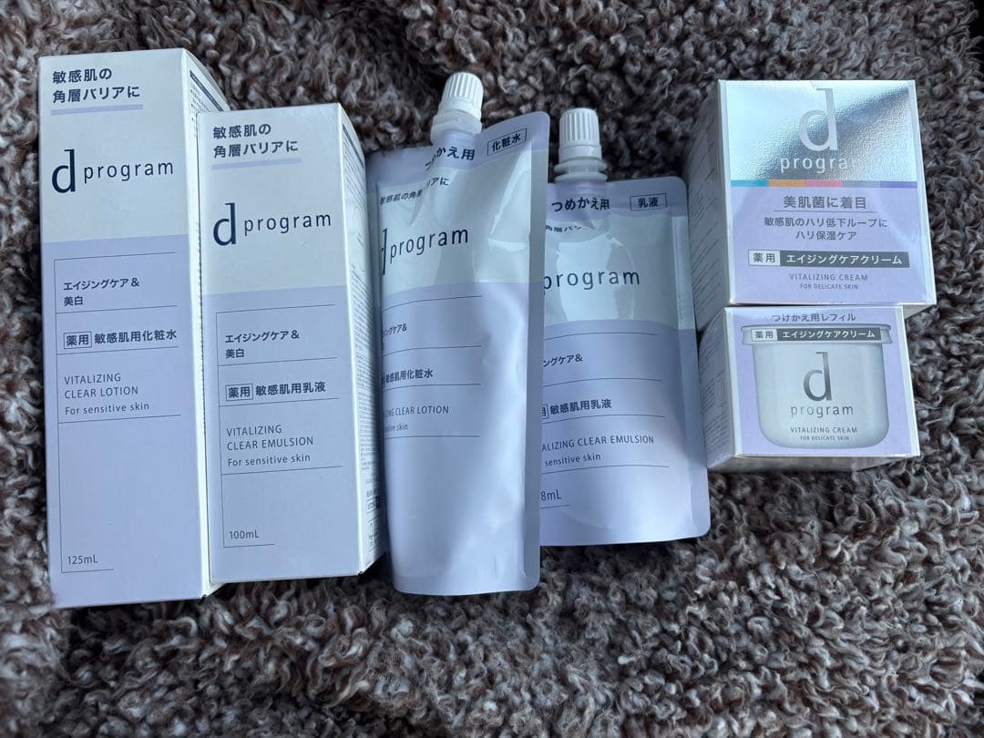 d プログラム 化粧水、乳液、クリーム 本体、レフィル6点セット dプログラムの新化粧水・乳液が試せる新しいトライアルキット