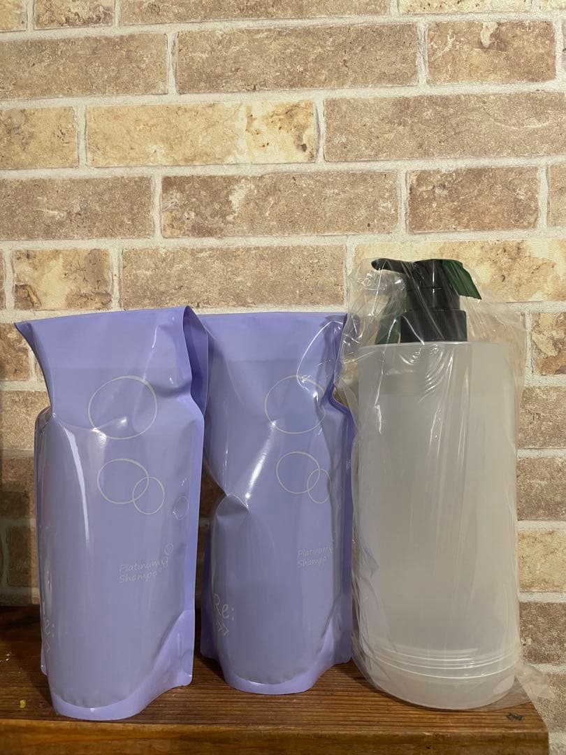 アジュバンプラチナムシャンプーレフィル600ml2個セットカートリッジ付き Re: 【送料無料】アジュバン リ: プラチナム シャンプー600ml