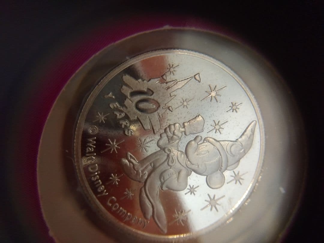 東京ディズニーランド10周年記念 純銀メダル 1/4oz - メルカリ