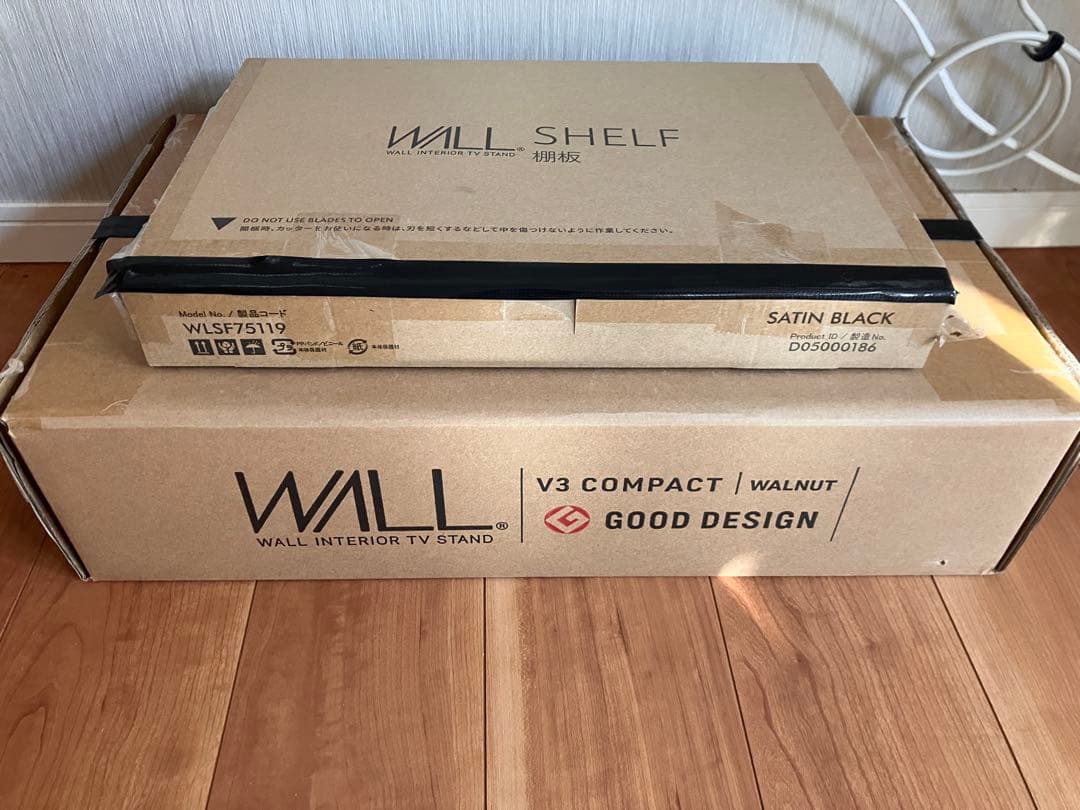 値下げ相談可WALL V3 COMPACTウォールナット対応棚板サテンブラック 楽天市場】WALL インテリアテレビスタンド V3 COMPACT 専用サウンド