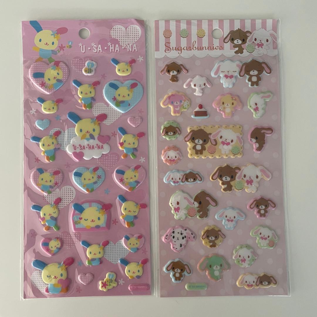 ウサハナ シュガーバニーズ 平成 シール シール帳 サンリオ ぷっくり