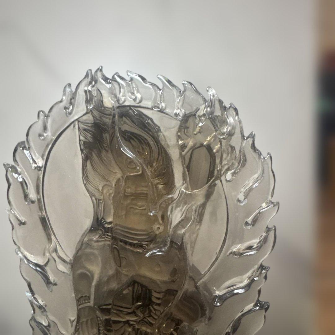 【唯一無二】不動明王 スモーキークォーツ像 台座　23.5cm