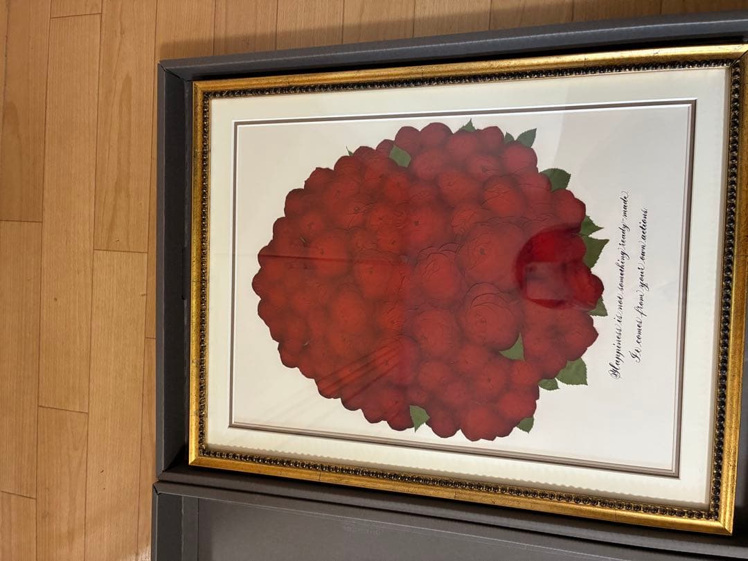 赤い花束 フレーム付き バラ108本 薔薇 押し花 108本のバラ