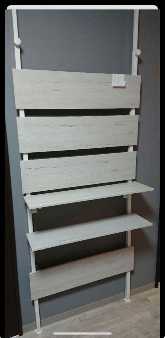 ニトリ カエサル 突っ張りラック 80cm ホワイトウォッシュ - メルカリ