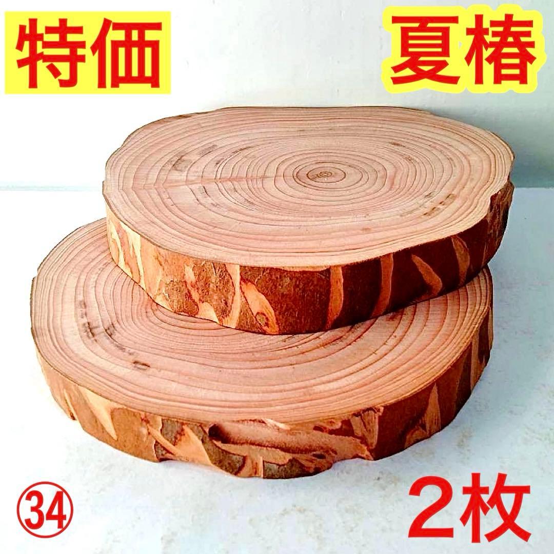 ♦️特価 ㉞シャラノキ夏椿 切り株 台座 コースター 花台 プレート