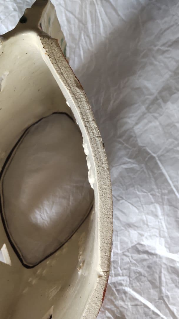 手作り工房 夕立窯 陶器 ランプシェード 未使用 うさぎ 手描き