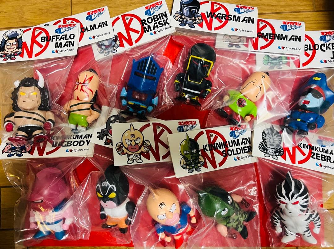 【新品】11体セット　キン肉マン マッスルショット アニメver. マッスルショット キン肉マン マリポーサ アニメver. - フィギュア