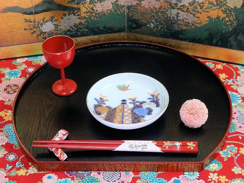 古伊万里 色絵 蝶に菊の図 4寸皿 5枚 C109AS-DAe - メルカリ