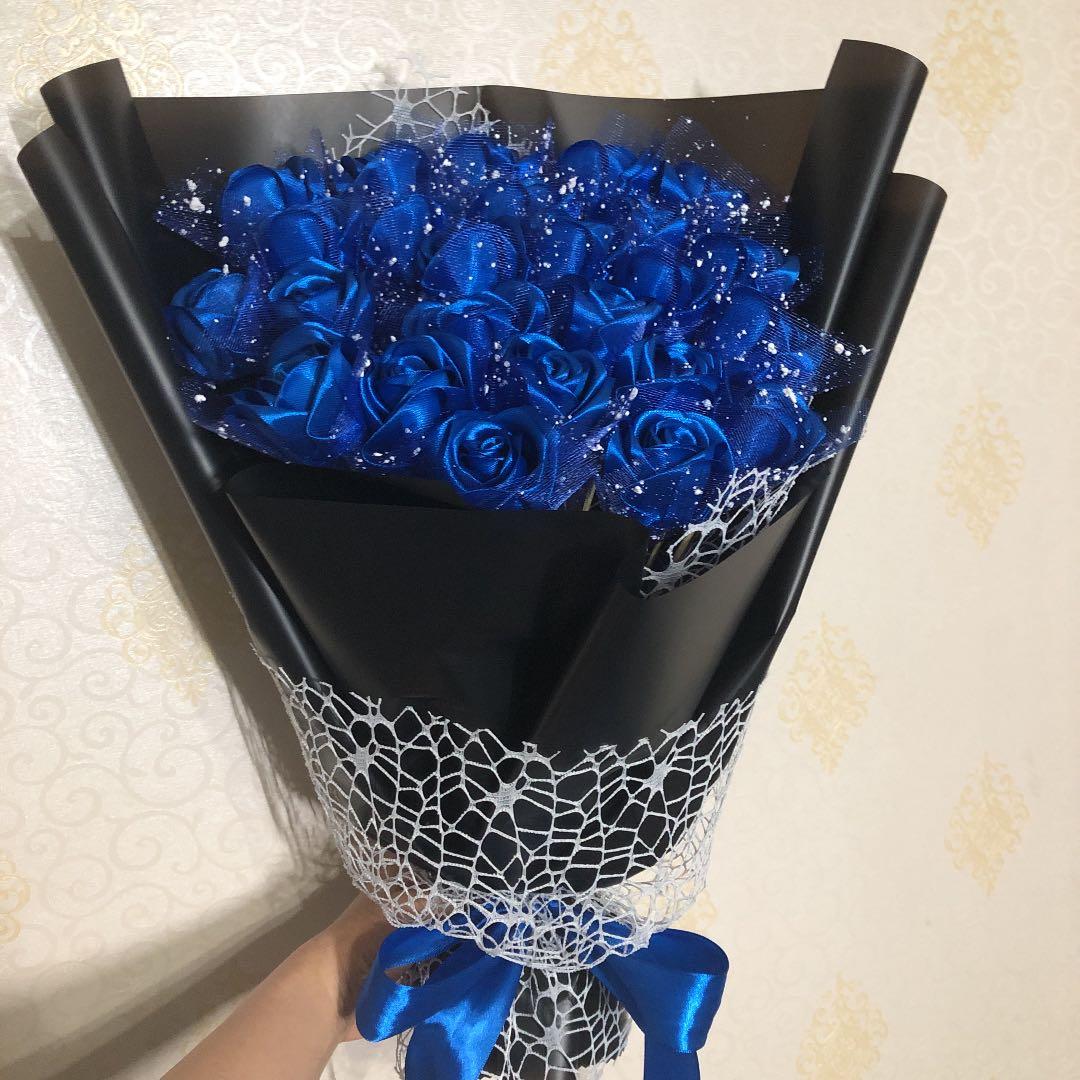 25本青バラ プレゼント お祝い 枯れない花 特別な人へ - メルカリ