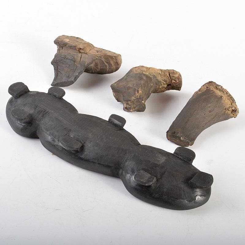 天然石 鑑賞石 木化石 置物 重さ約580g 唐木台付 C 6066の通販はau PAY