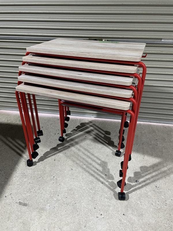 美品】オカムラ スプリント MT40AB MHF9 5台 スタッキングテーブル