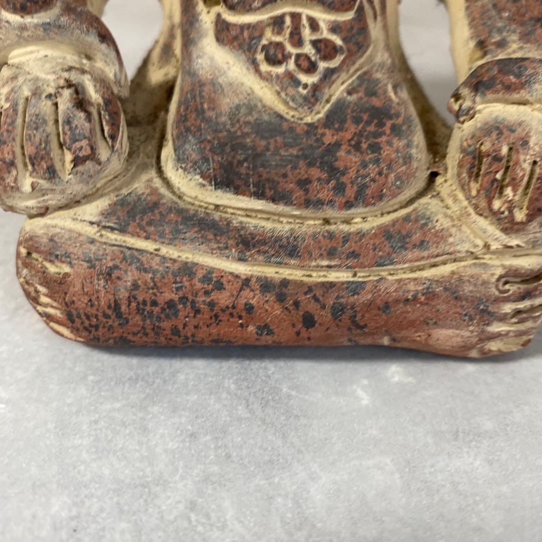 メキシコ マヤ文明 戦士の土人形 テコラッタ 素焼き ヴィンテージ