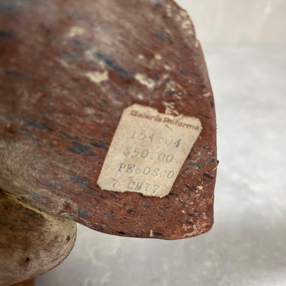 メキシコ マヤ文明 戦士の土人形 テコラッタ 素焼き ヴィンテージ