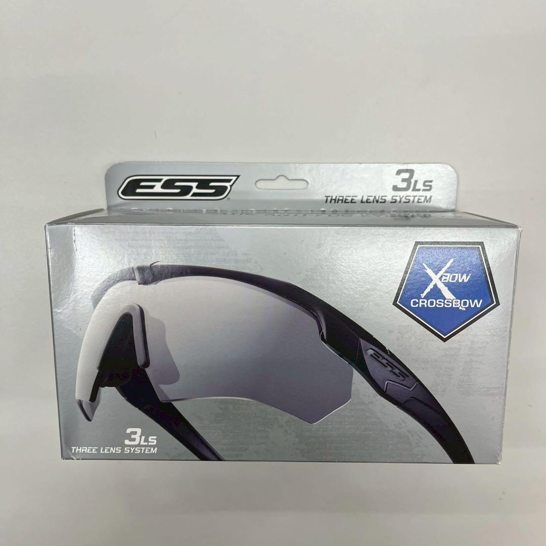 25K4 ESS イーエスエス クロスボウ サングラス 3レンズ ケース付 ESS CROSSBOW(イーエスエス クロスボウ)用GOODMAN(グッドマン)調光