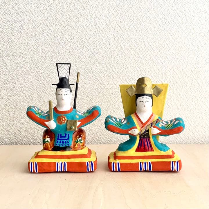 三春張子　古作　内裏雛　美品　雛人形　ひな祭り ヴィンテージ 三春張子 雛人形 - メルカリ