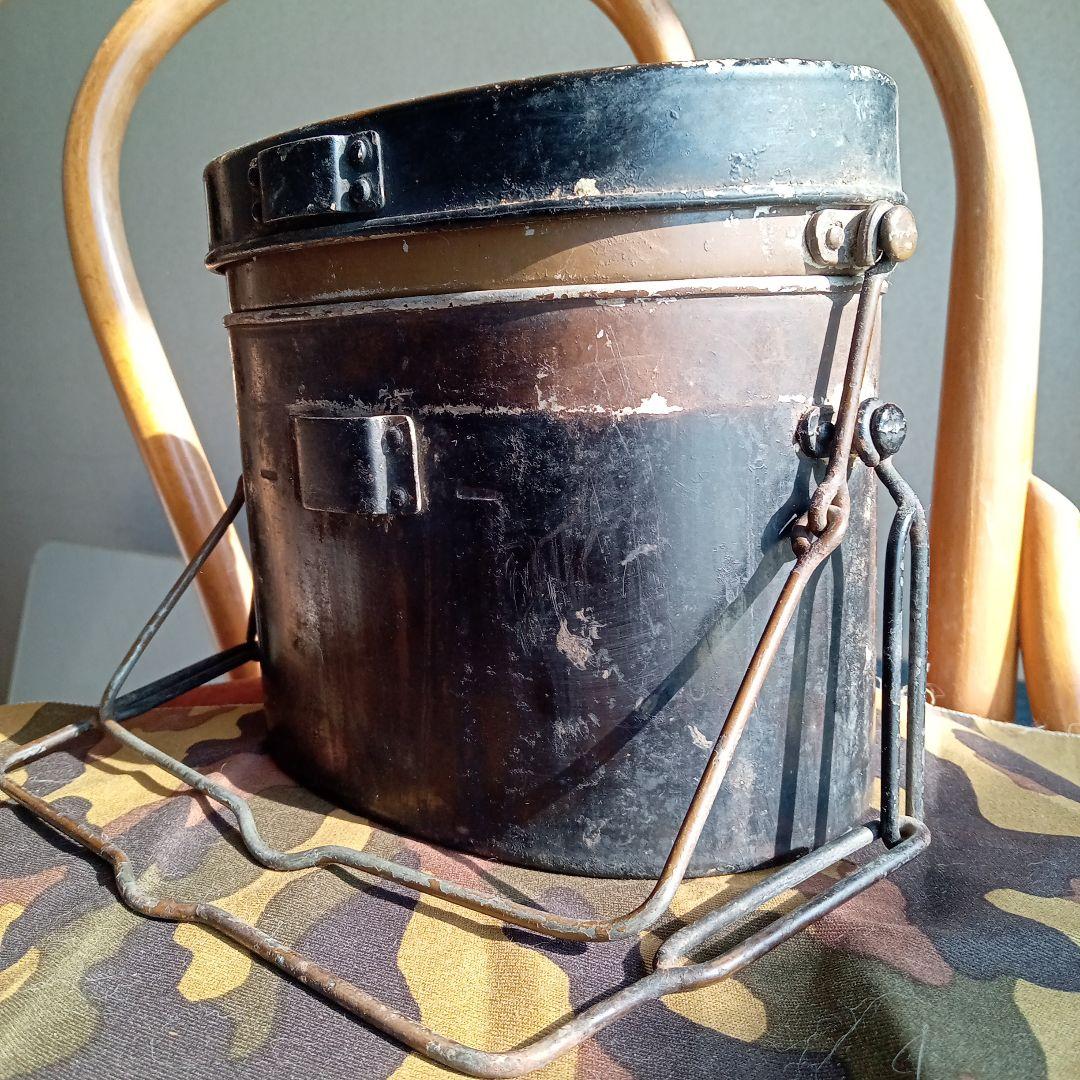 希少!珍品!日本軍九二式二重飯盒九九ニギリ矢製