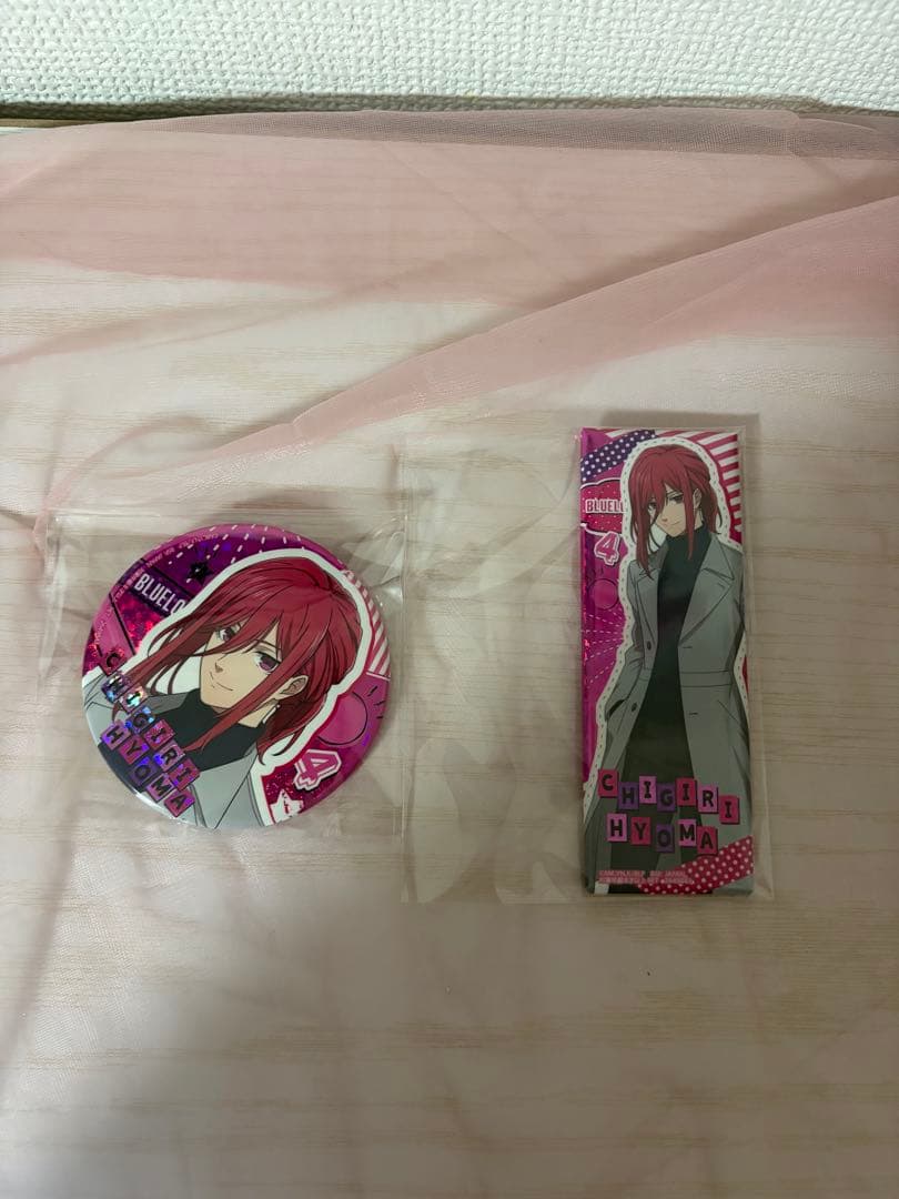 ナムコ ブルーロック ロングスクエア ホログラム缶バッジセット千切 豹