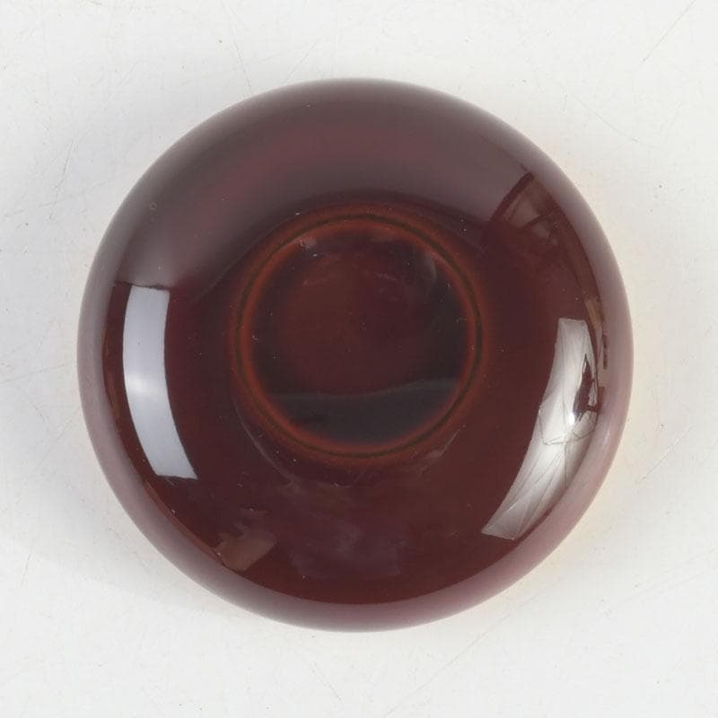 茶道具 武司作 鈴虫蒔絵 内金溜 香合 共布共箱 V 9517