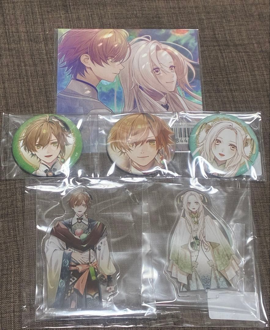 オランピアソワレ catharsis エビテン アクリルスタンド 缶バッジ 時貞