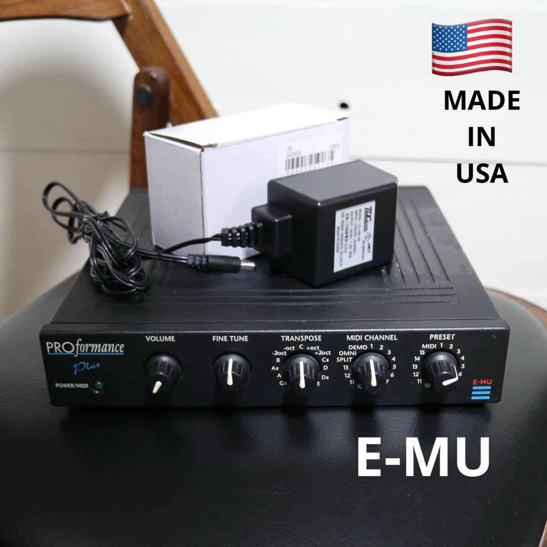【希少】E-MU USA製 PROFORMANCE MIDI音源 94年 動作品 E-MU PROFORMANCE MIDI 音源モジュール DTM 音楽制作 -a483