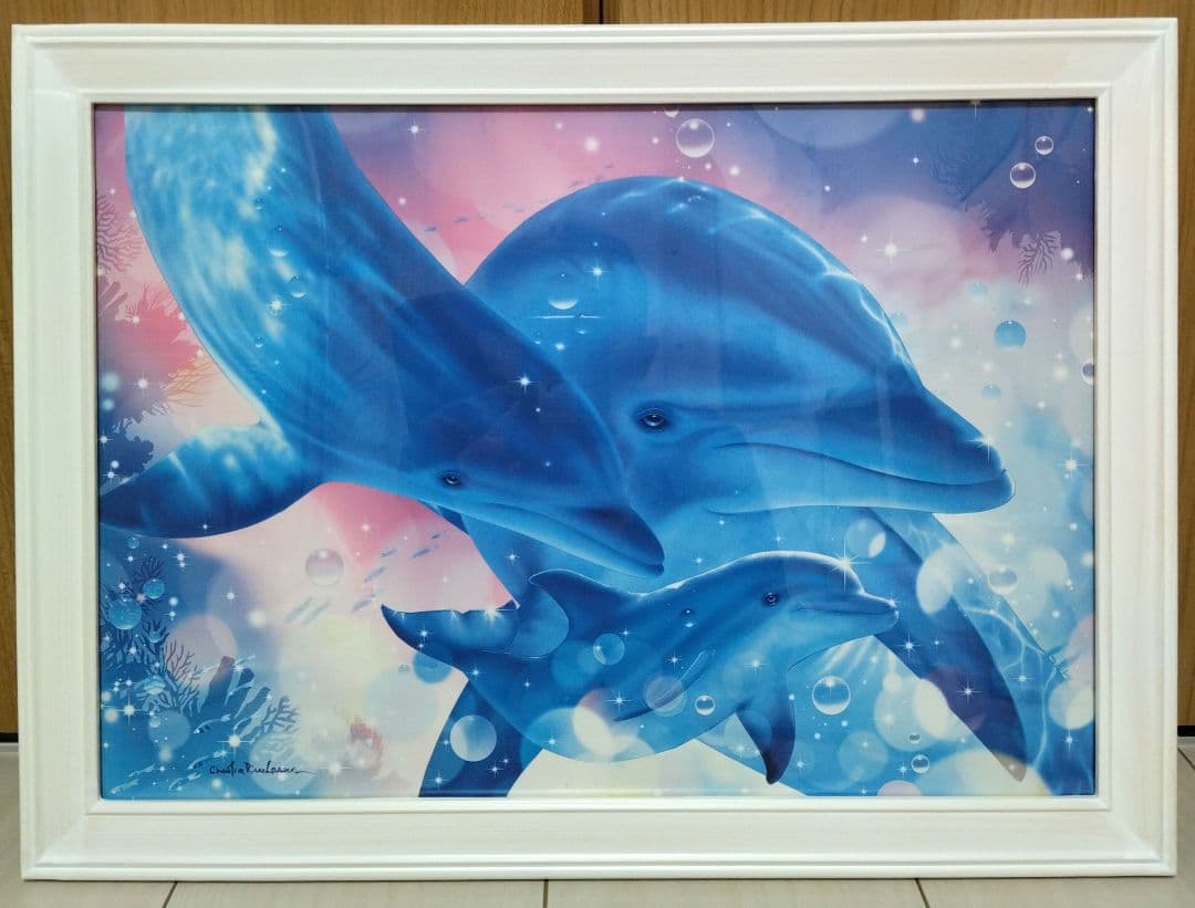 ラッセン、ポスター額入り ラッセン ミニアート「ラハイナ ビジョンズ」額縁 2種展開 絵画