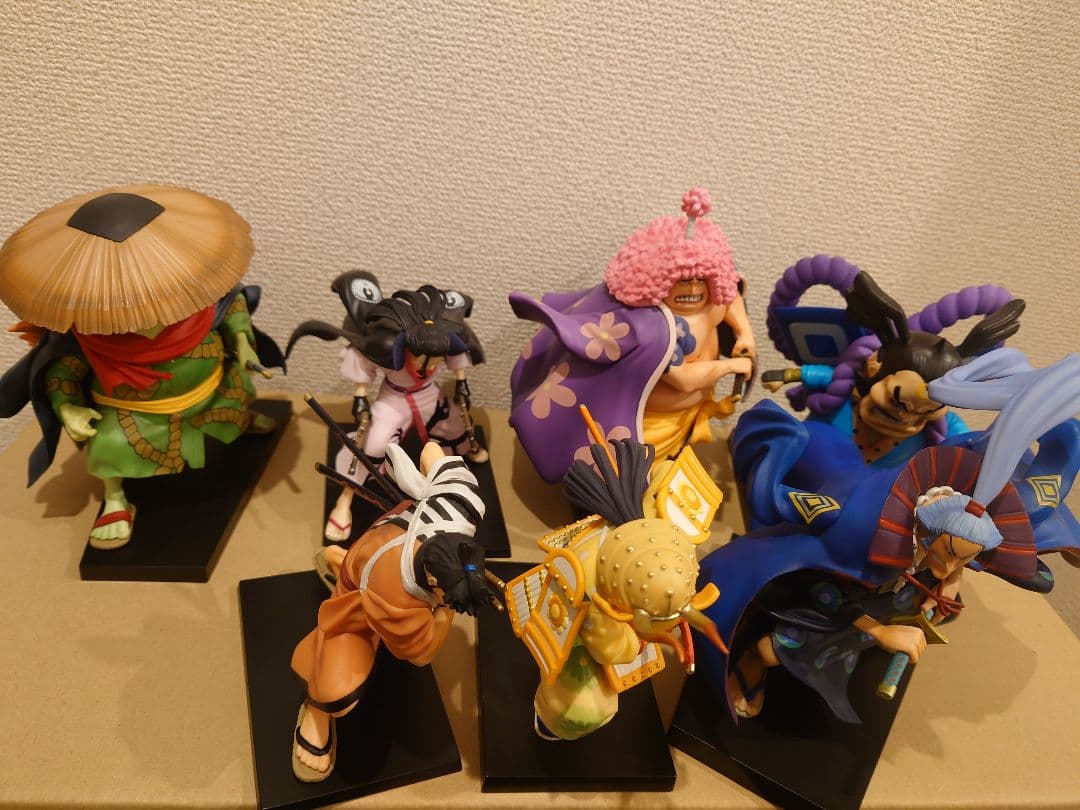 一番くじ　赤鞘九人男　フィギュア　7体セット　箱無し Yahoo!オークション - ワンピースフィギュア 一番くじ 赤鞘九人男