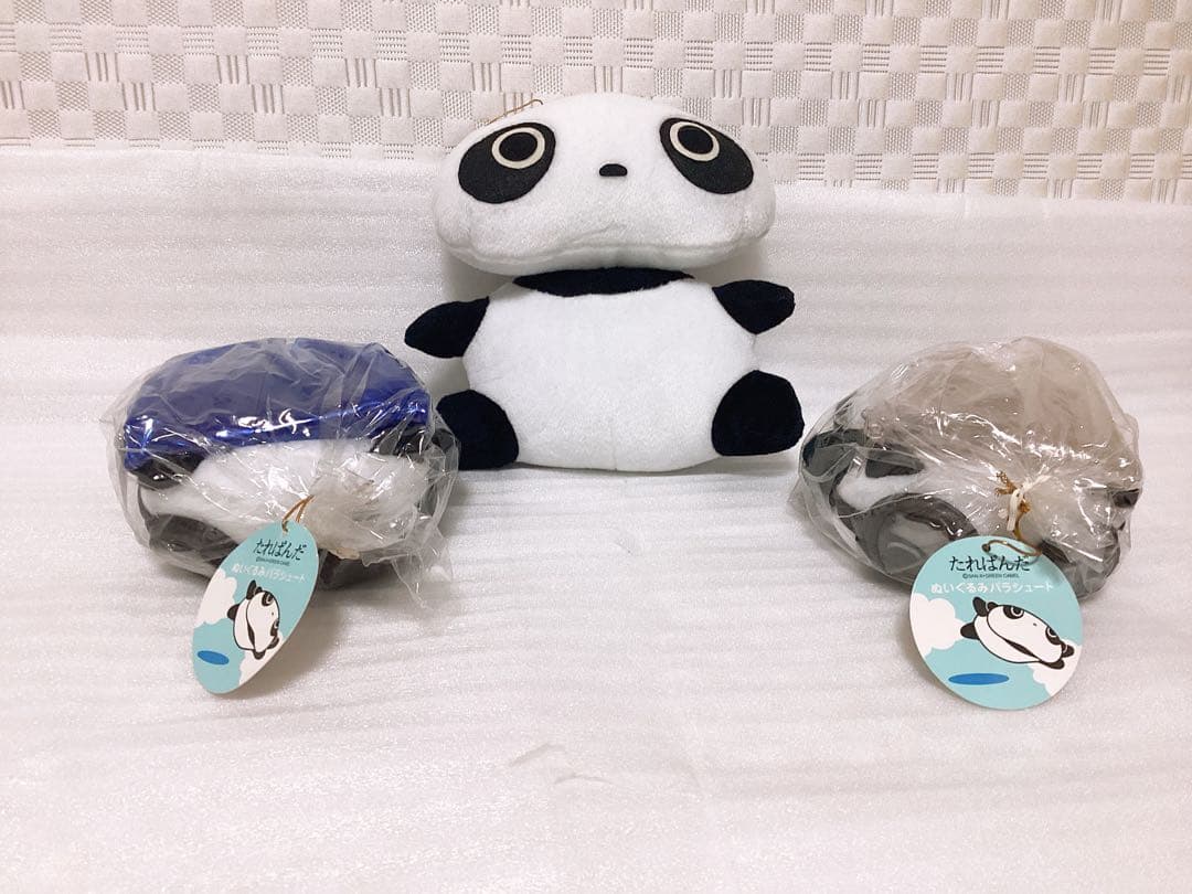 平成レトロ SAN-X ❤︎たれぱんだ❤︎ ぬいぐるみパラシュートなど 3個セット サンエックス あのころのともだち ぶらさげぬいぐるみ たれぱんだ