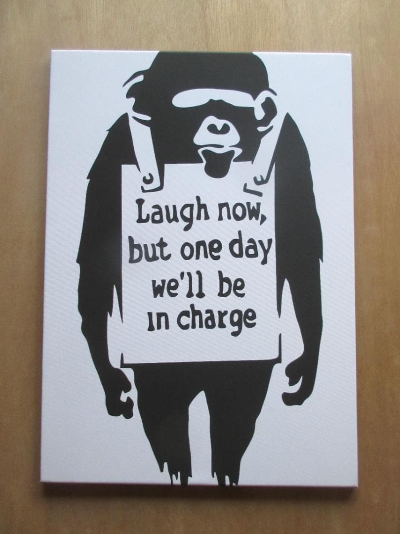 バンクシー落書きアート　ポスター木製パネル加工の新品 Amazon.co.jp: Faicai Art バンクシー グラフィティ ストリートアート