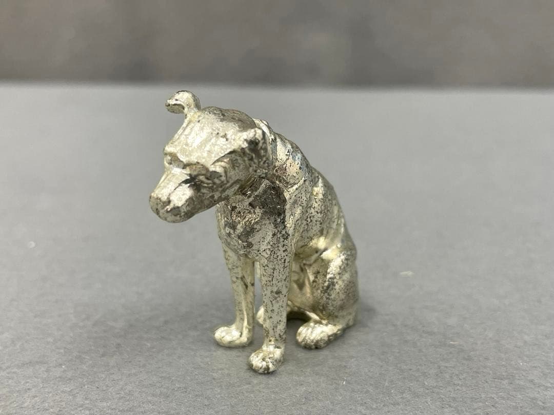 ビクター犬　ニッパーくん　陶器 ２体 25.5cm 16cm　メタル 1体