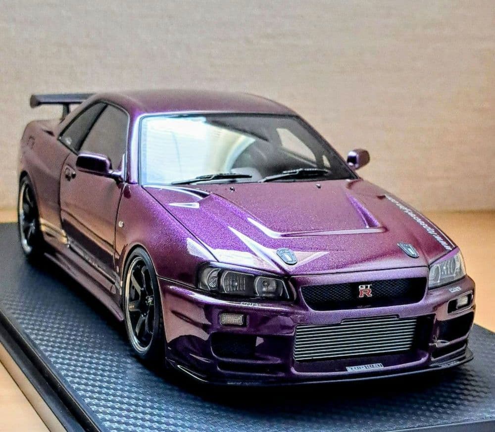 イグニッションモデル 1/18 TOP SECRET GT-R (BNR34) IG1478 1/43 TOP SECRET GT-R (BNR34) Blue | LINE UP | [公式