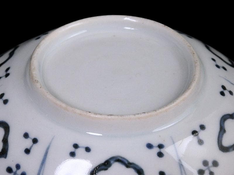 古伊万里 染付 墨弾き 梅に山村の図 手塩皿 A961AS-CWi - メルカリ