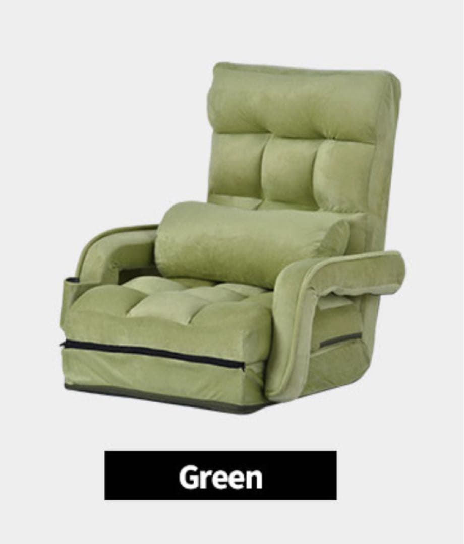 座椅子　リクライニングチェア　1人掛け　ファブリック生地　4way グリーン WEIMALL（ウェイモール） 座椅子 1人掛け リクライニング おしゃれ