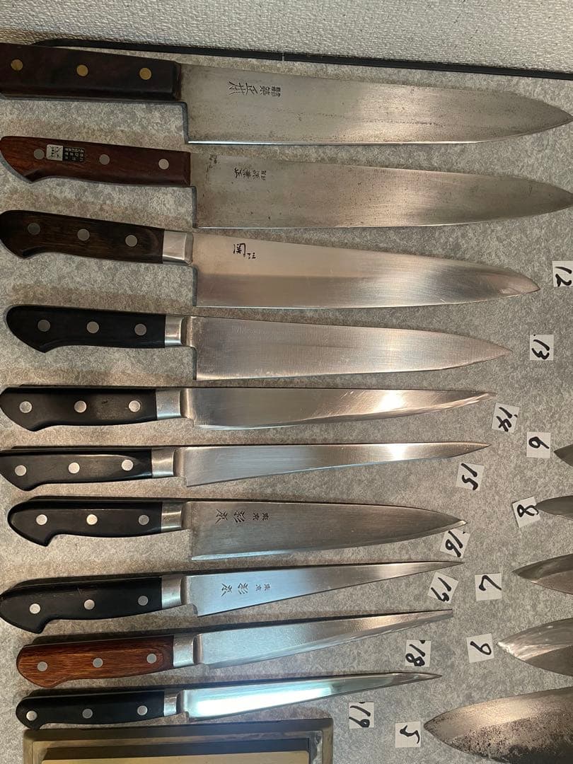 包丁 魚屋引退20本セット売り 希望価格コメントで正本 杉本 有次 正明